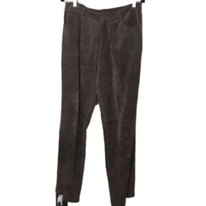 Vintage Brandon Thomas Dark Chocolate Brown Suede Pants Sz 10 31x31.5